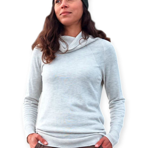 Royal Robbins Sweaters - Royal Robbins NWT Westlands Seawool Cowl Sweater Large Merino Wool Blend